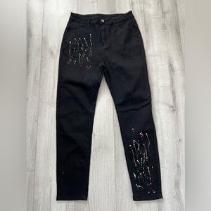 SHEIN paint 🎨 jeans 👖